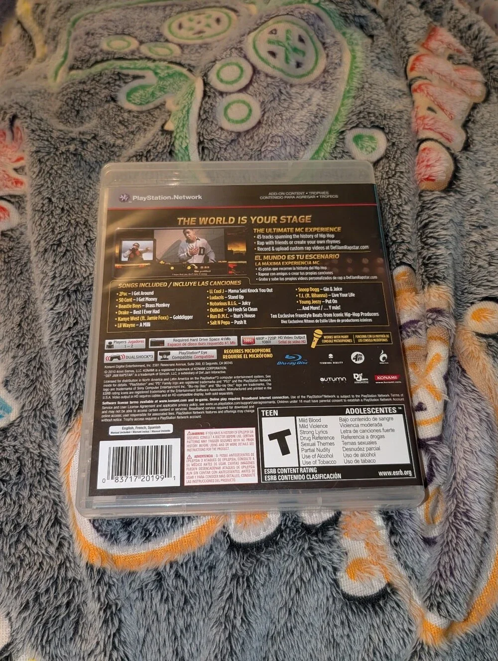 DJ Hero: Rapstar (PS3) - Black/Gold Game Case